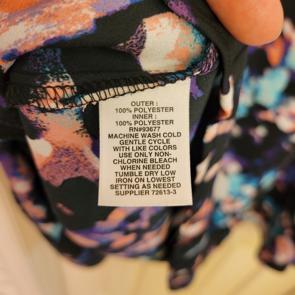 Colorful Swing Tank, plus size 2x - Picture 4 of 4